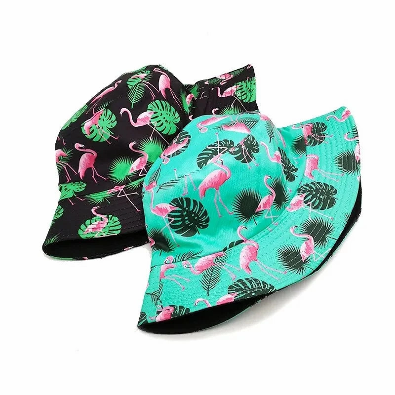 Flamingos Reversible Bucket Hat