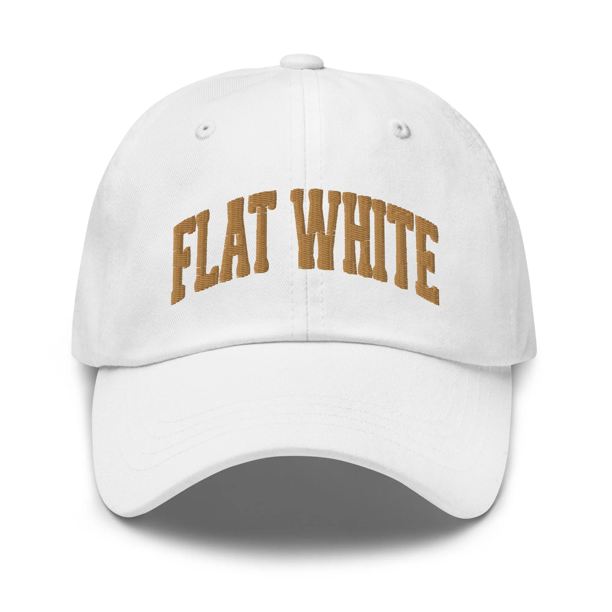 Flat White Sports Cap