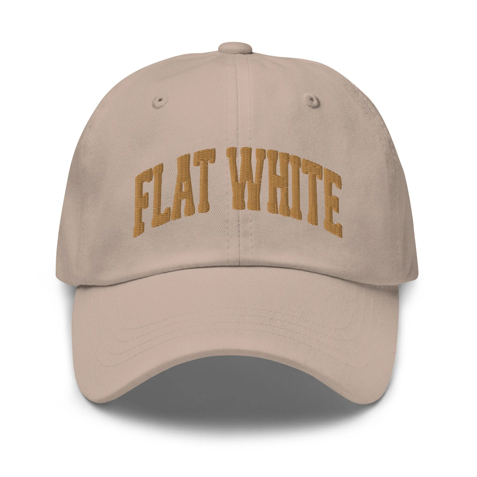 Flat White Sports Cap