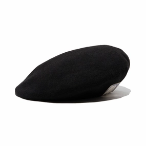 FLAT BERET - Black fashion-beret