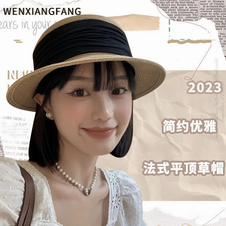 Flat Straw Hat