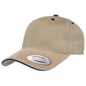 Flexfit Brushed Cotton Sandwich Visor Hat casual-dad-hat