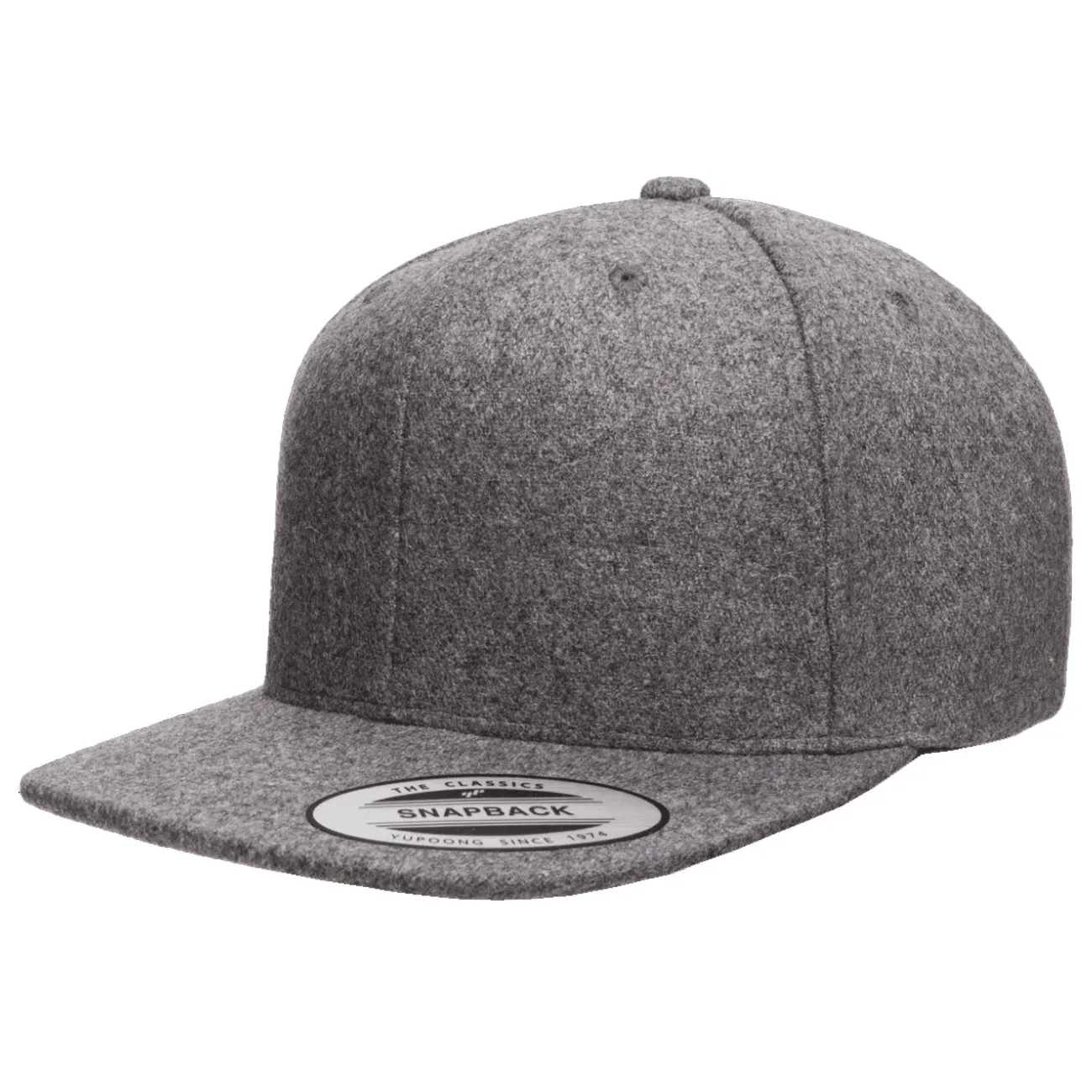 Flexfit Yupoong Classic Melton Wool Snapback Hat casual-dad-hat