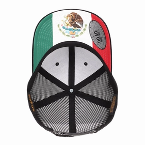 Flexfit Yupoong Classic Curved Trucker Hat Custom Sublimated Mexico Flag Undervisor casual-trucker-hat