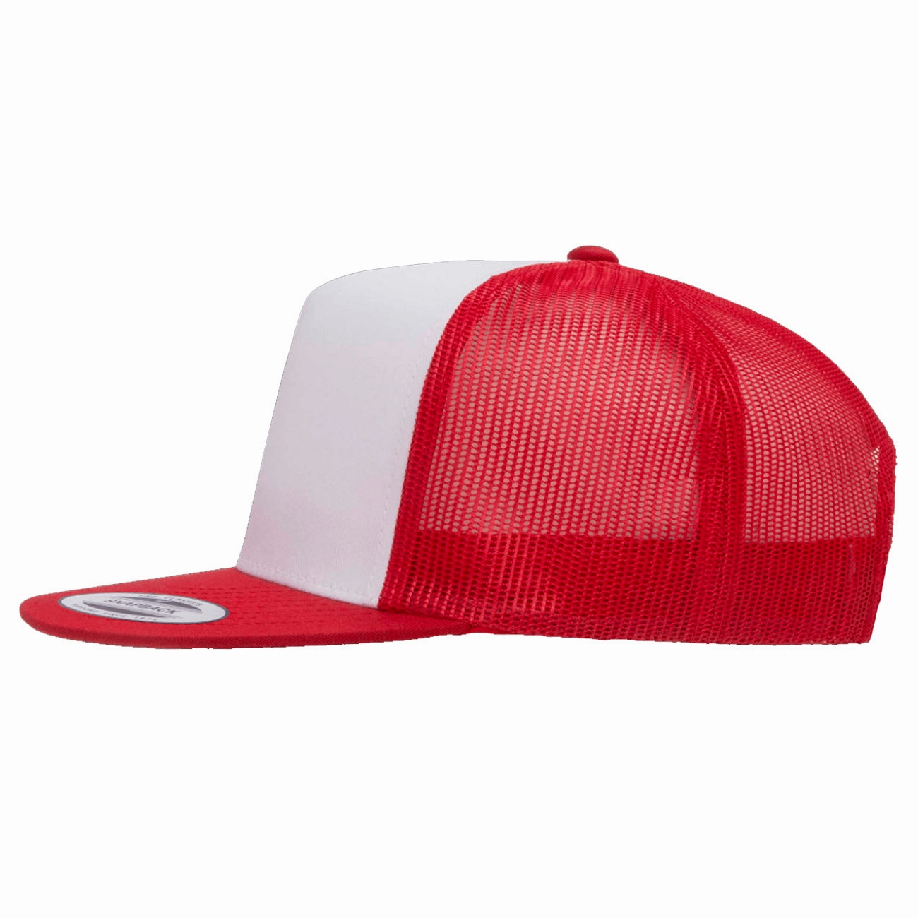 Flexfit Yupoong Classic White Front Panel Adjustable Trucker Cap