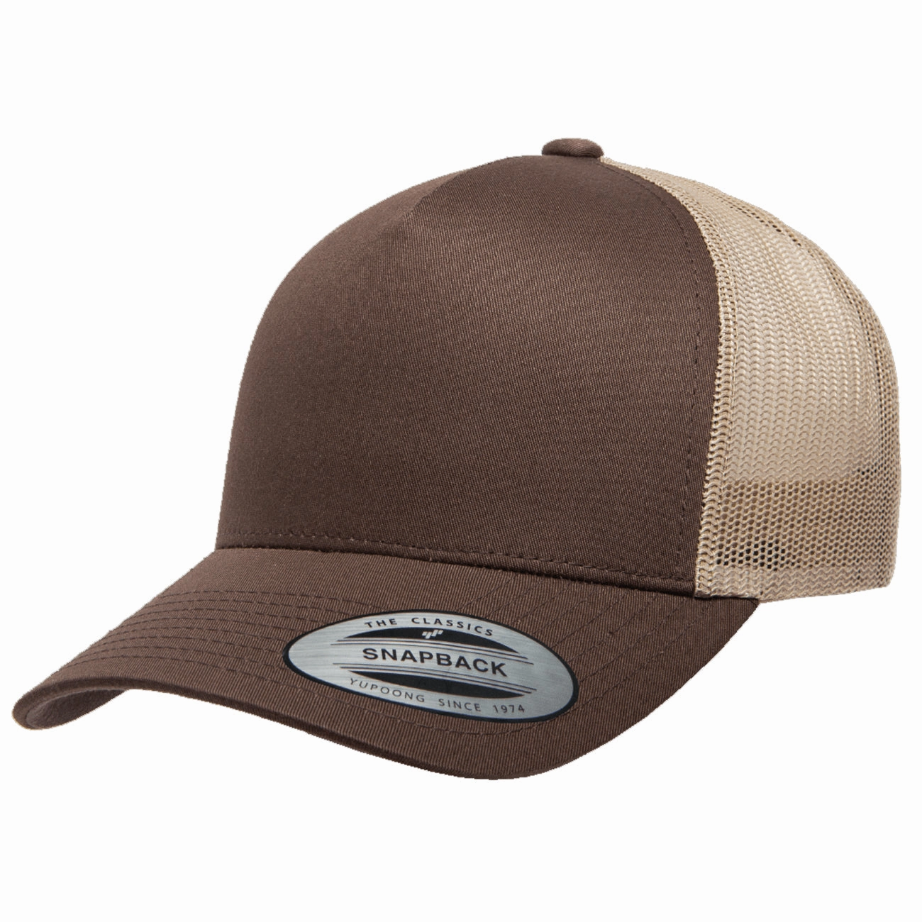 Flexfit Yupoong Classics 5-Panel Retro Mesh Trucker Cap - 2-Tone