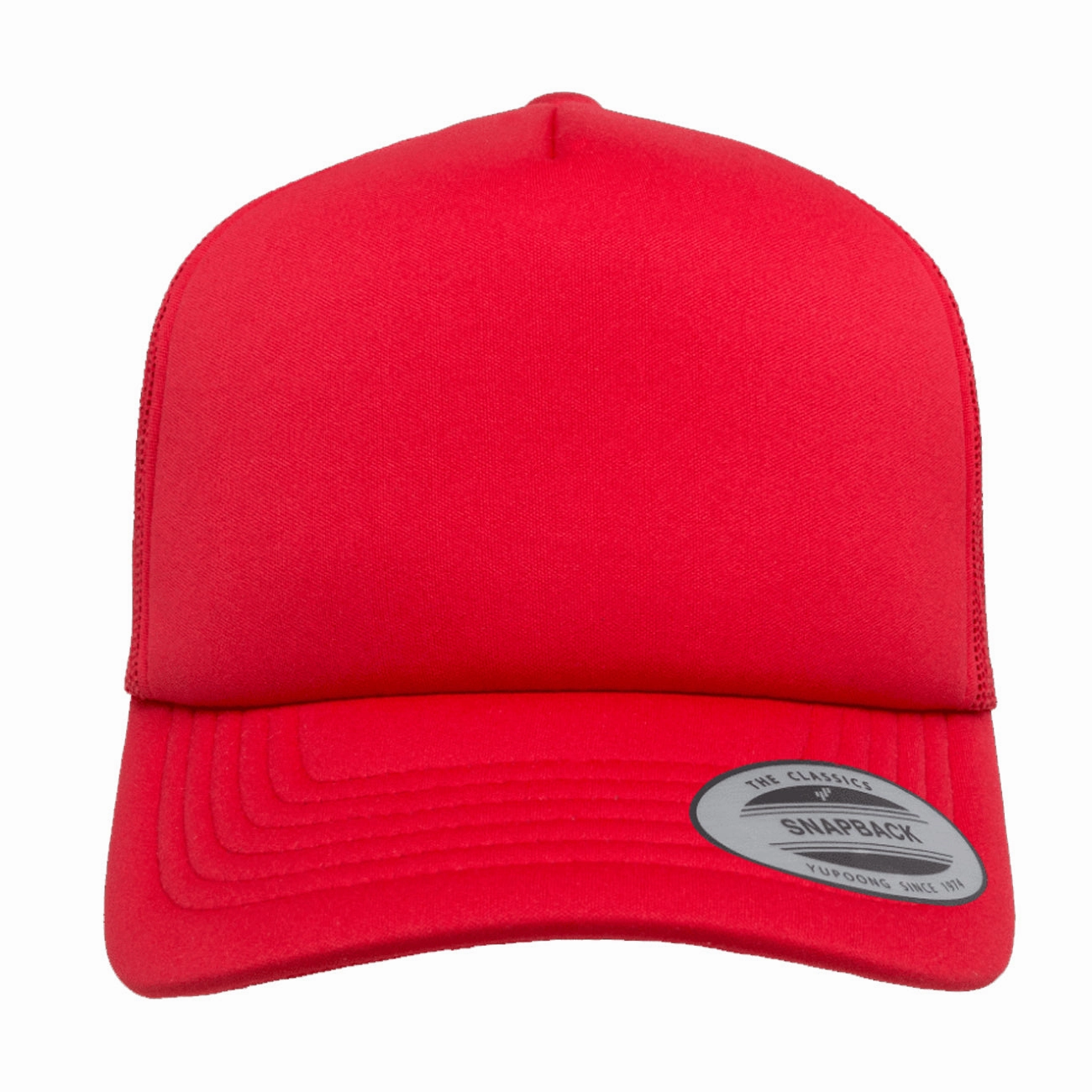 Flexfit Yupoong Classics Curved Visor Foam Trucker Cap