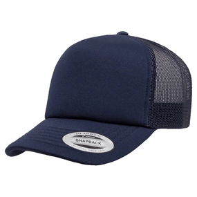 Flexfit Yupoong Classics Curved Visor Foam Trucker Cap casual-trucker-hat