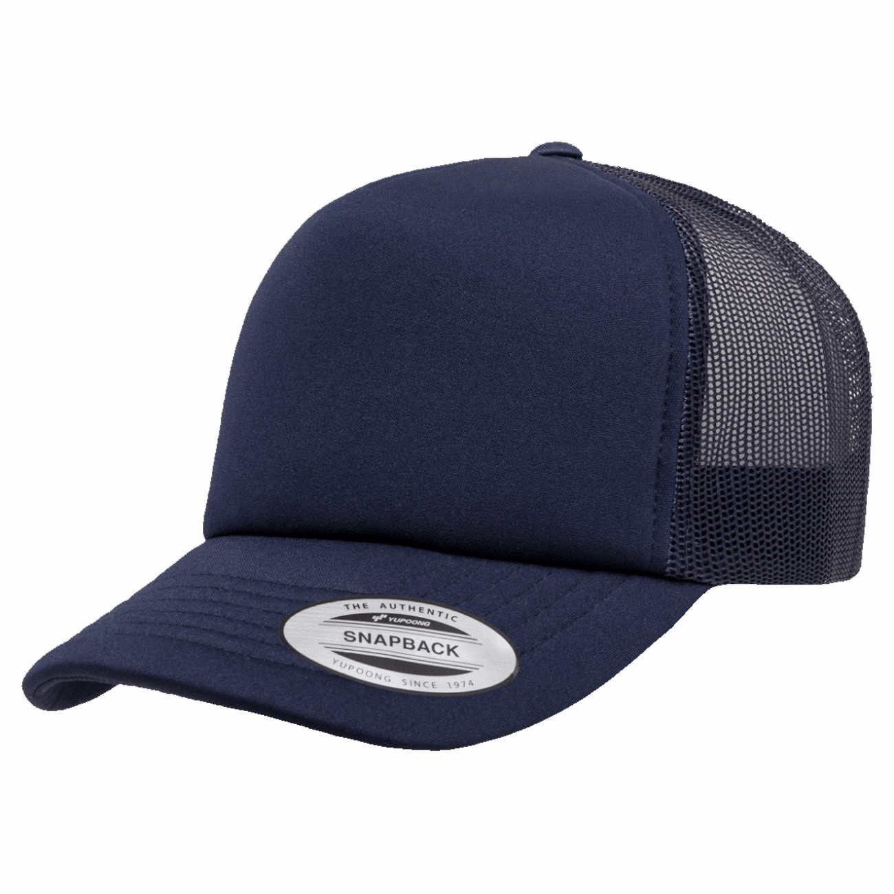 Flexfit Yupoong Classics Curved Visor Foam Trucker Cap casual-trucker-hat