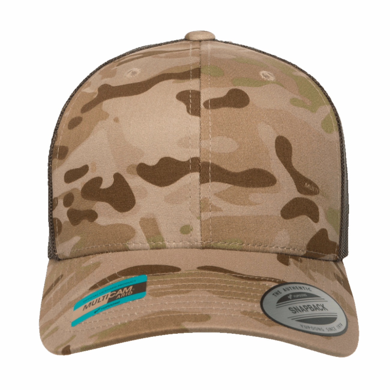 Flexfit Yupoong Classics Multicam Retro Trucker Adjustable Snapback