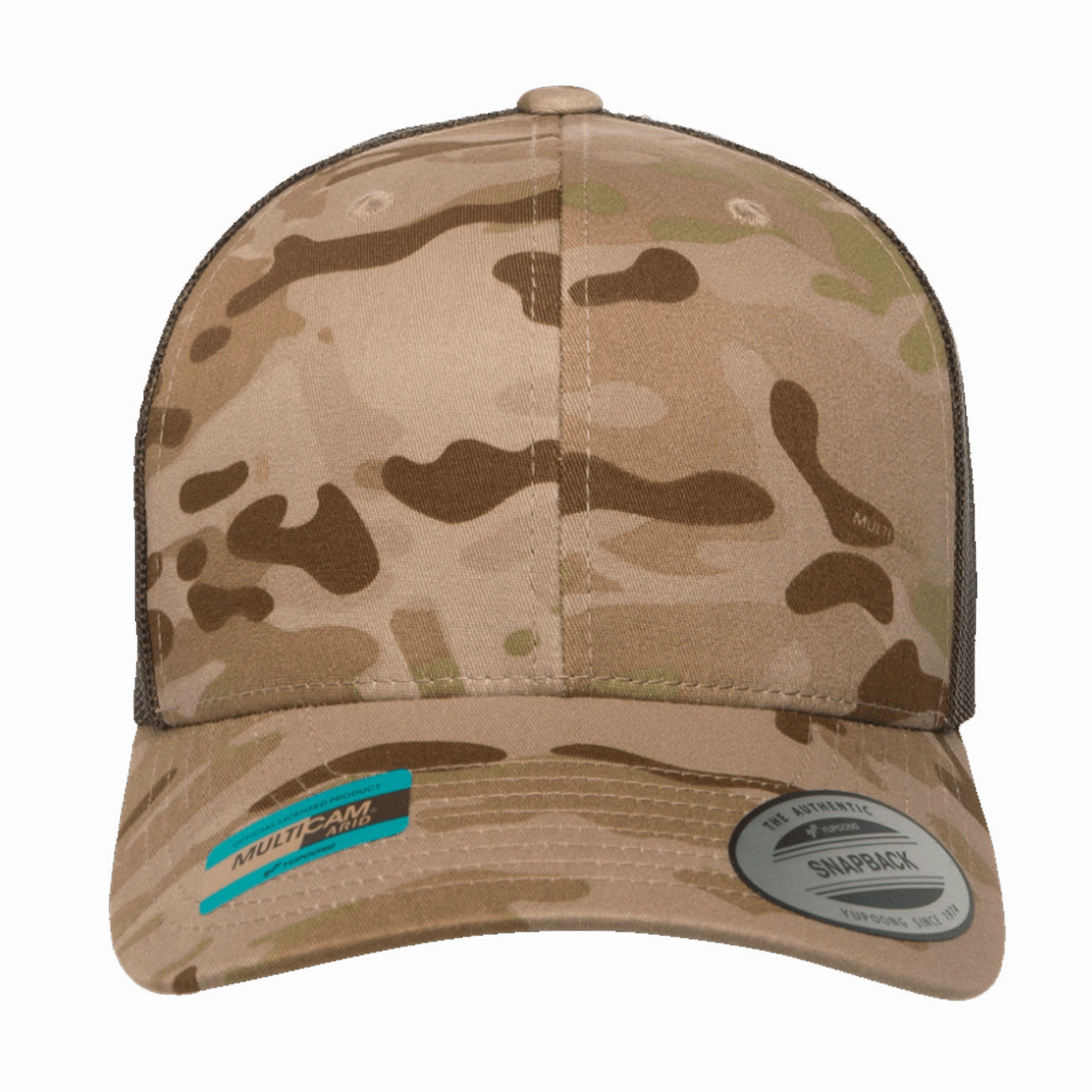 Flexfit Yupoong Classics Multicam Retro Trucker Adjustable Snapback