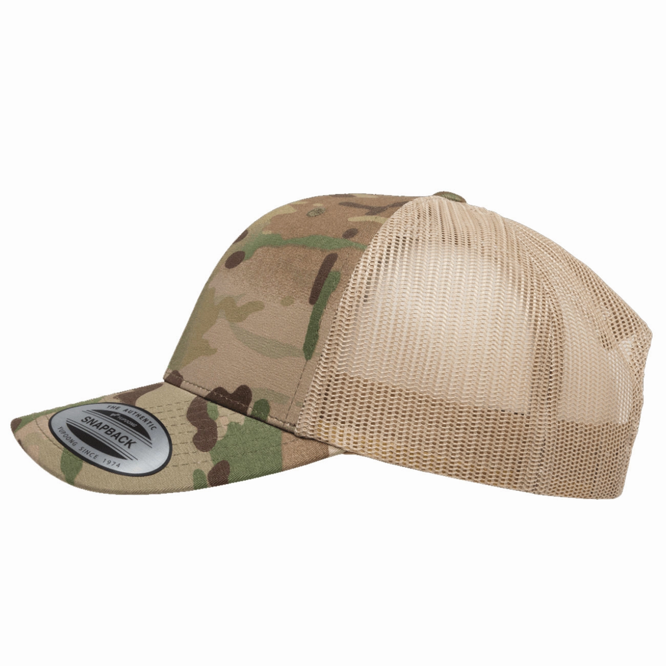 Flexfit Yupoong Classics Multicam Retro Trucker Adjustable Snapback