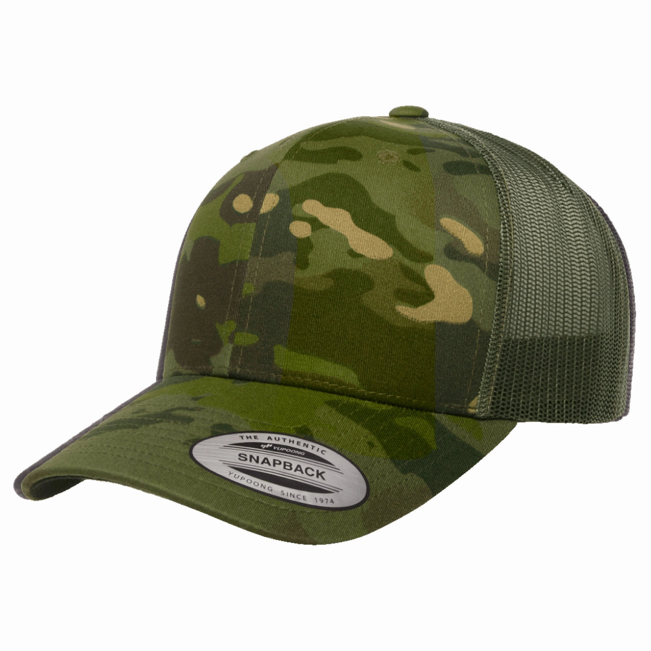 Flexfit Yupoong Classics Multicam Retro Trucker Adjustable Snapback