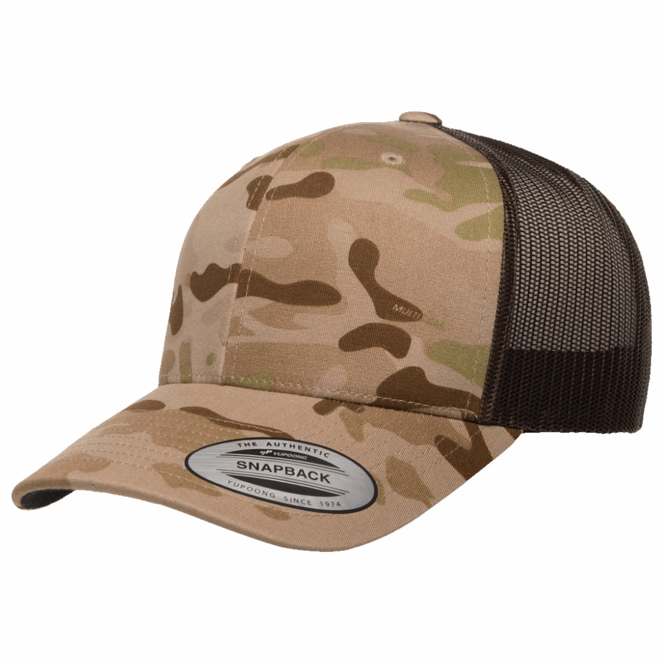 Flexfit Yupoong Classics Multicam Retro Trucker Adjustable Snapback