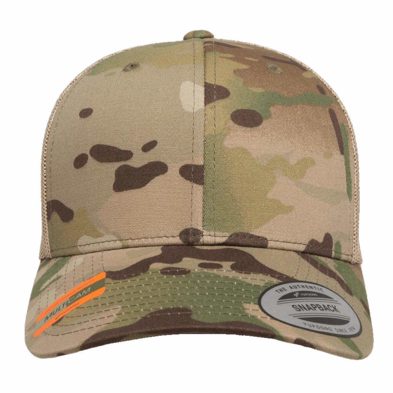 Flexfit Yupoong Classics Multicam Retro Trucker Adjustable Snapback