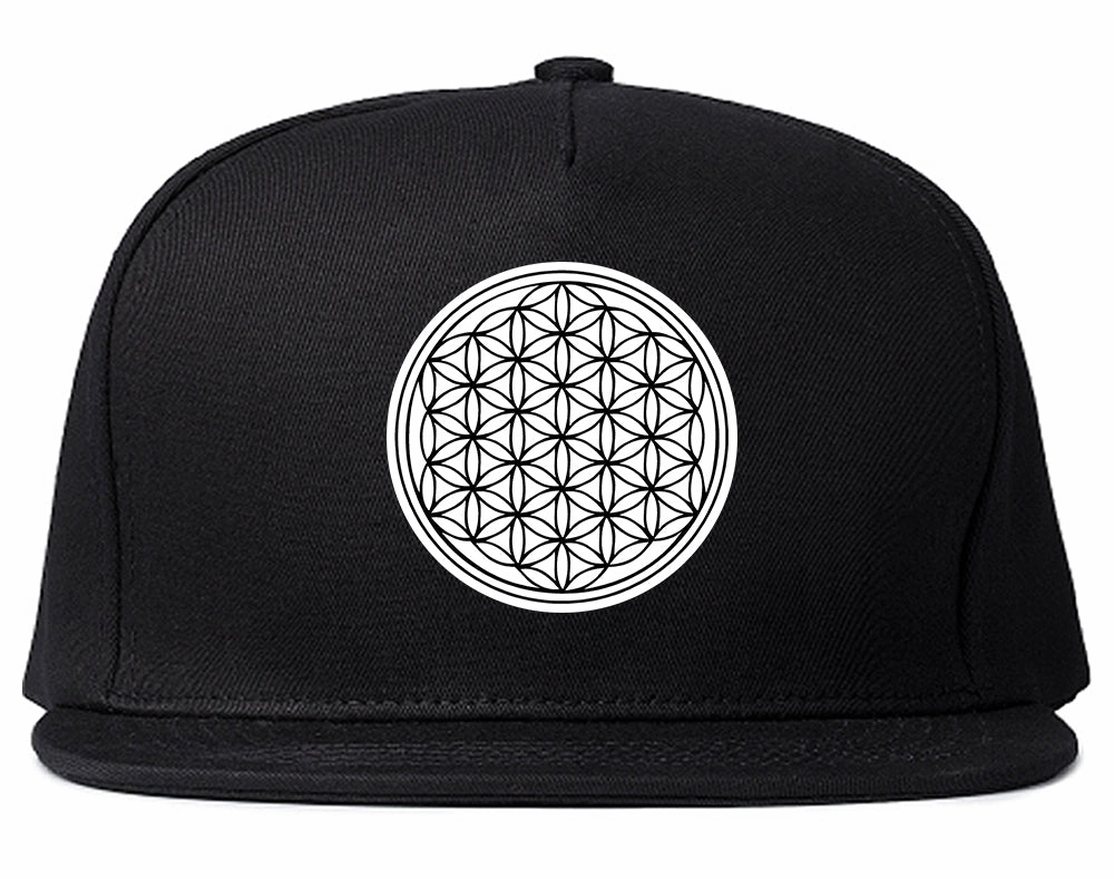Flower Of Life Chest Mens Snapback Hat