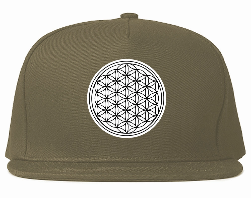 Flower Of Life Chest Mens Snapback Hat