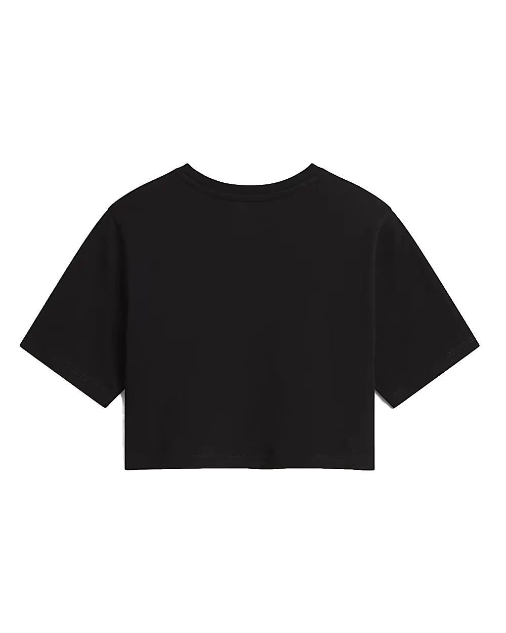 Flying V Crop T-Shirt in Schwarz