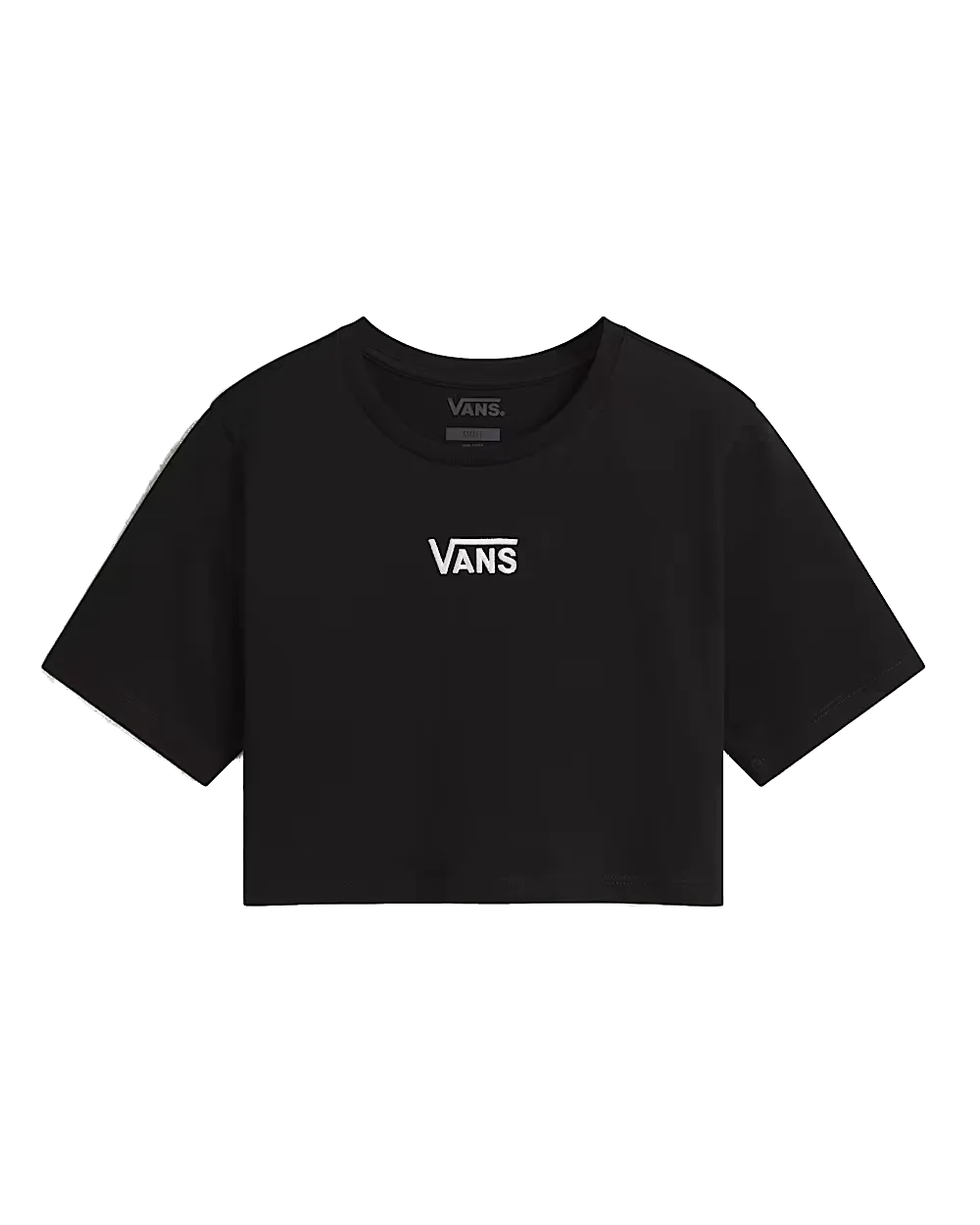 Flying V Crop T-Shirt in Schwarz
