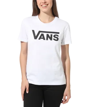 Flying V T-Shirt in Weiß & Schwarz
