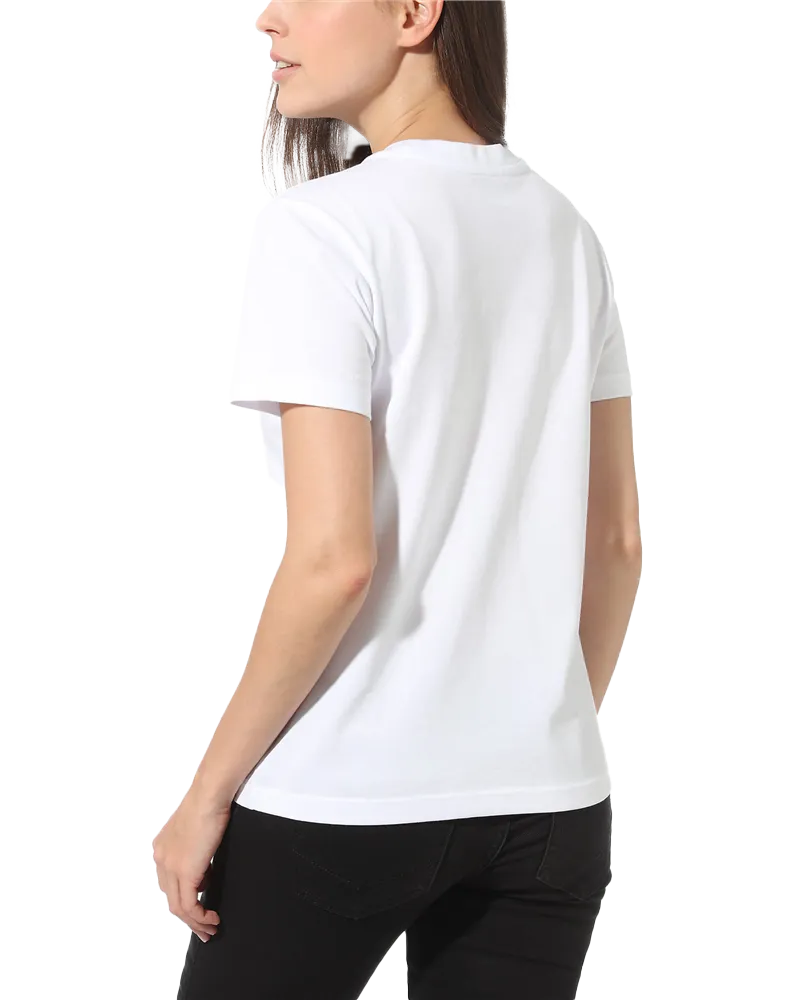 Flying V T-Shirt in Weiß & Schwarz