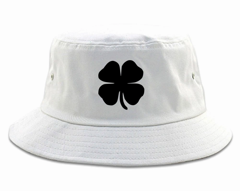 Four Leaf Clover Chest Mens Bucket Hat