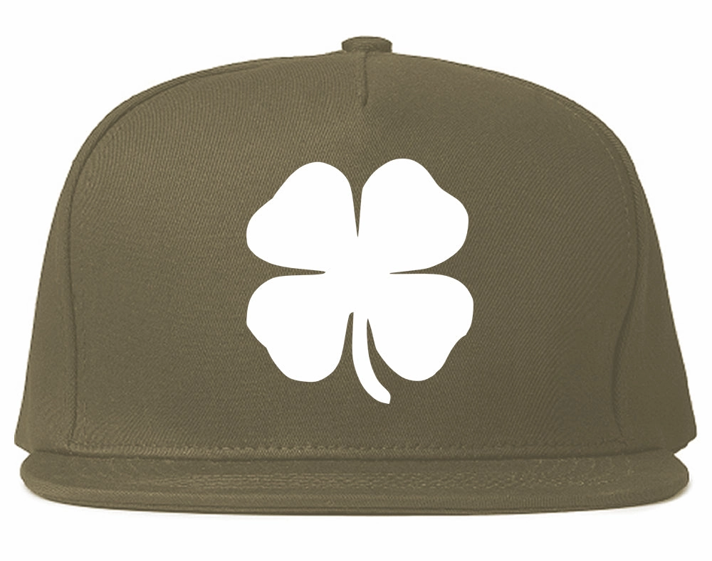Four Leaf Clover Chest Mens Snapback Hat