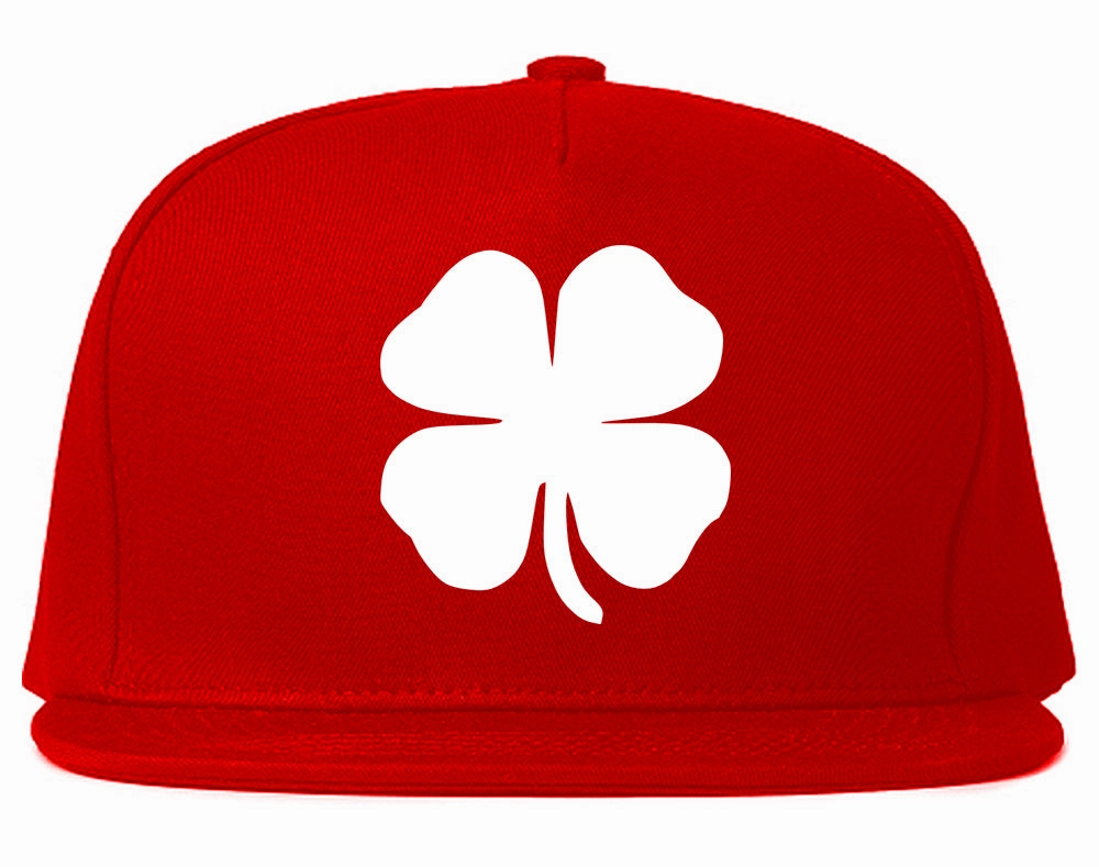 Four Leaf Clover Chest Mens Snapback Hat