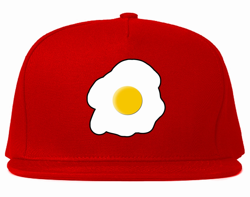 Fried Egg Breakfast Chest Mens Snapback Hat