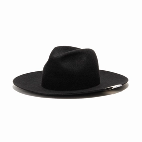 FRONT 9 - Black spring-straw-hat