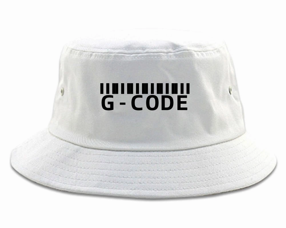 G Code Barcode Bucket Hat Cap