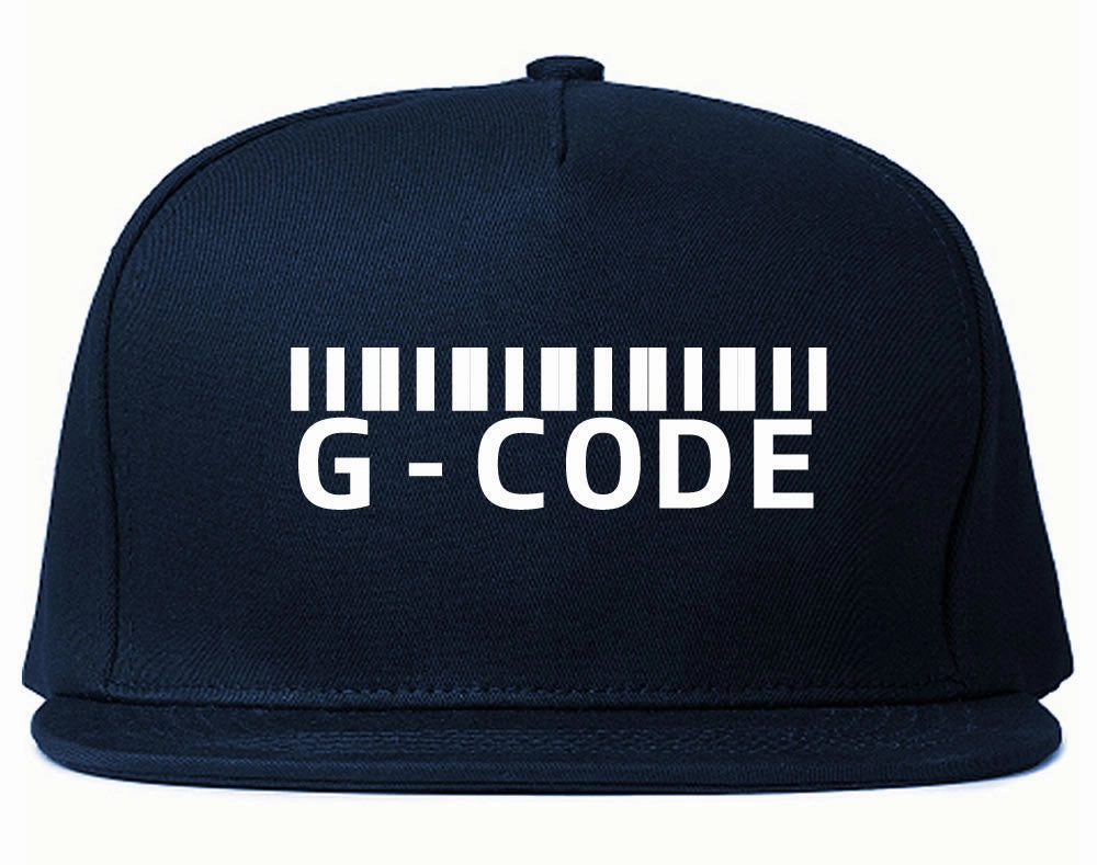 G Code Barcode Snapback Hat Cap