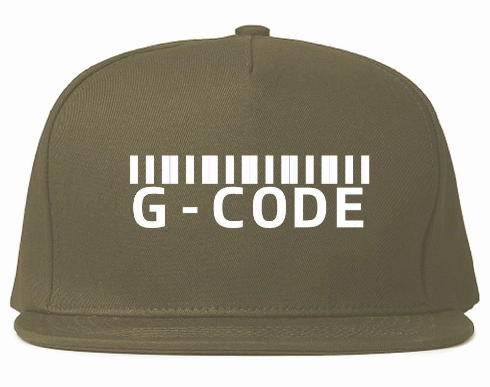 G Code Barcode Snapback Hat Cap