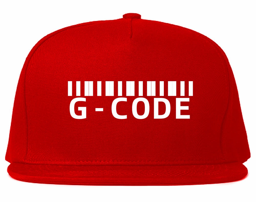 G Code Barcode Snapback Hat Cap