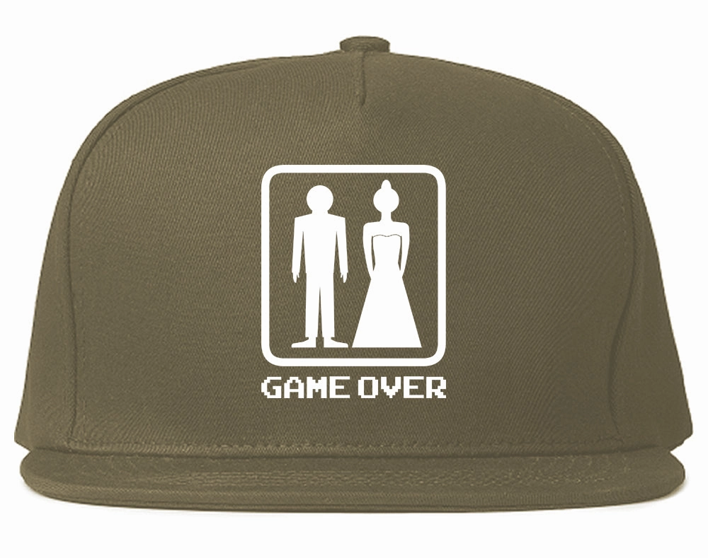 Game Over Funny Wedding Mens Snapback Hat