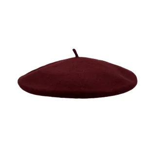 Gaucho Beret - Burgundy Wool casual-cap