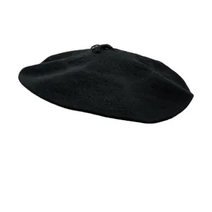 Gaucho Beret - Cotton Black casual-cap