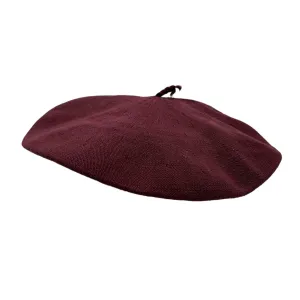 Gaucho Beret - Cotton Burgundy casual-cap