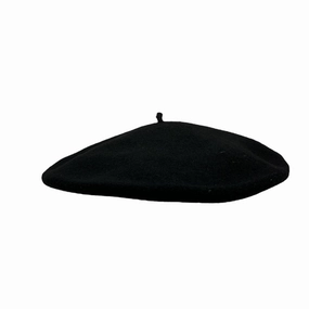 Gaucho Beret - Black Wool winter-woolen-hat