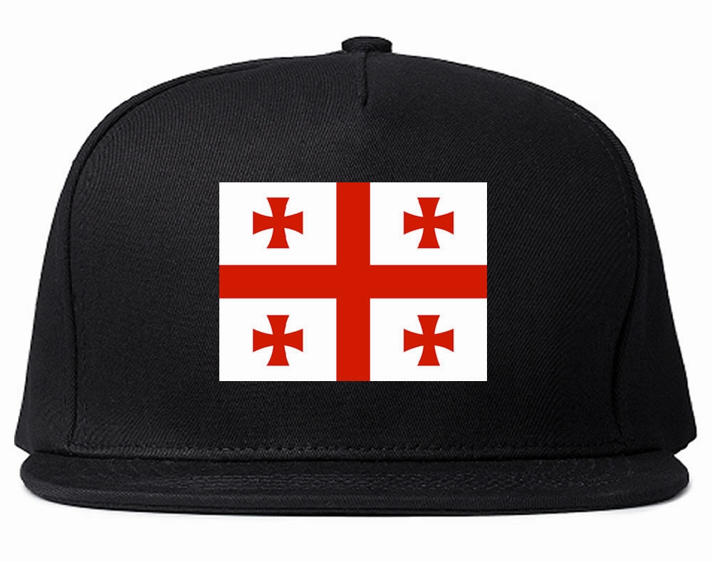 Georgia Flag Country Printed Snapback Hat Cap