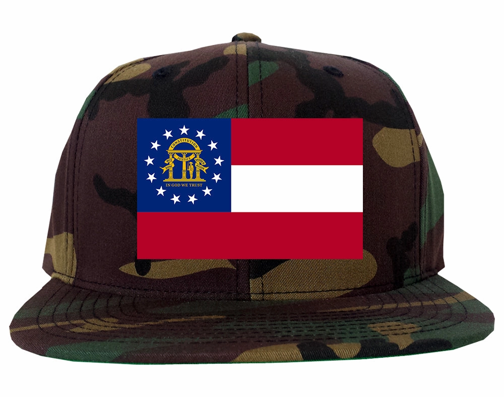 Georgia State Flag GA Chest Mens Snapback Hat