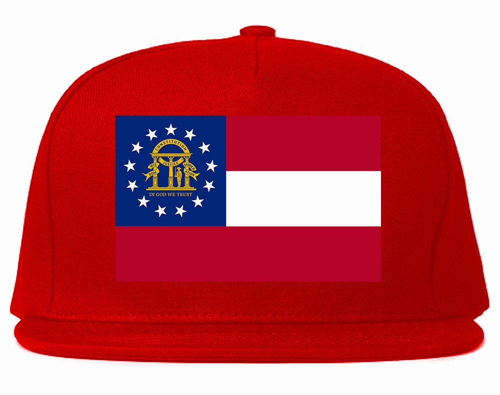 Georgia State Flag GA Chest Mens Snapback Hat