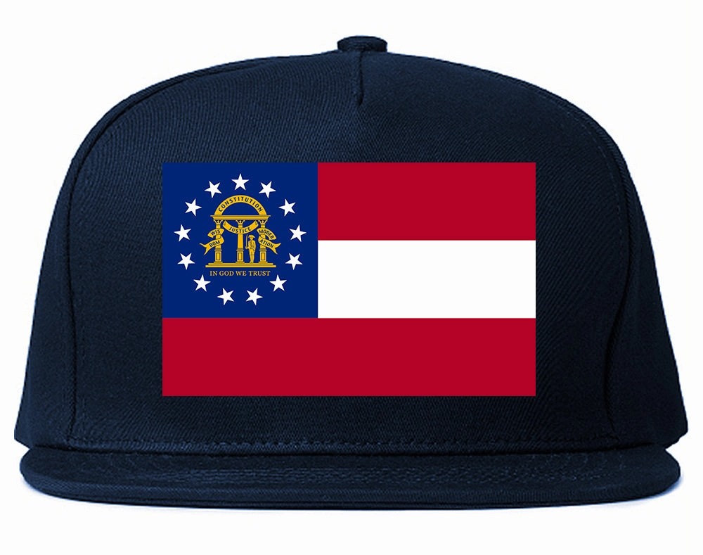 Georgia State Flag GA Chest Mens Snapback Hat