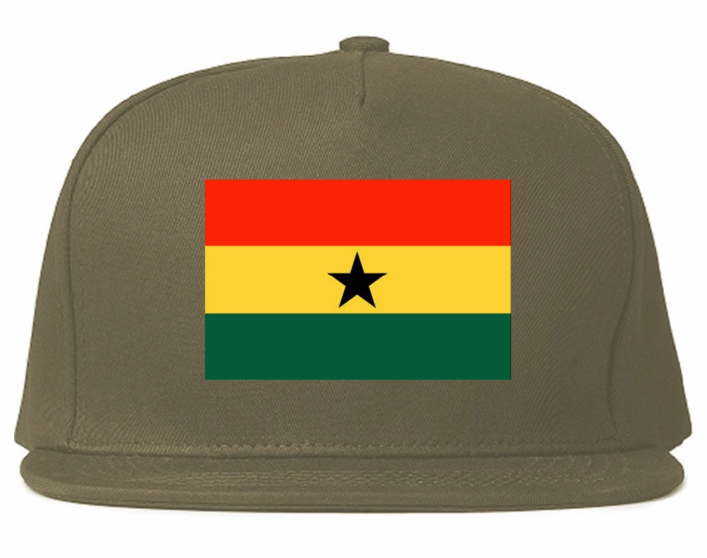 Ghana Flag Country Printed Snapback Hat Cap