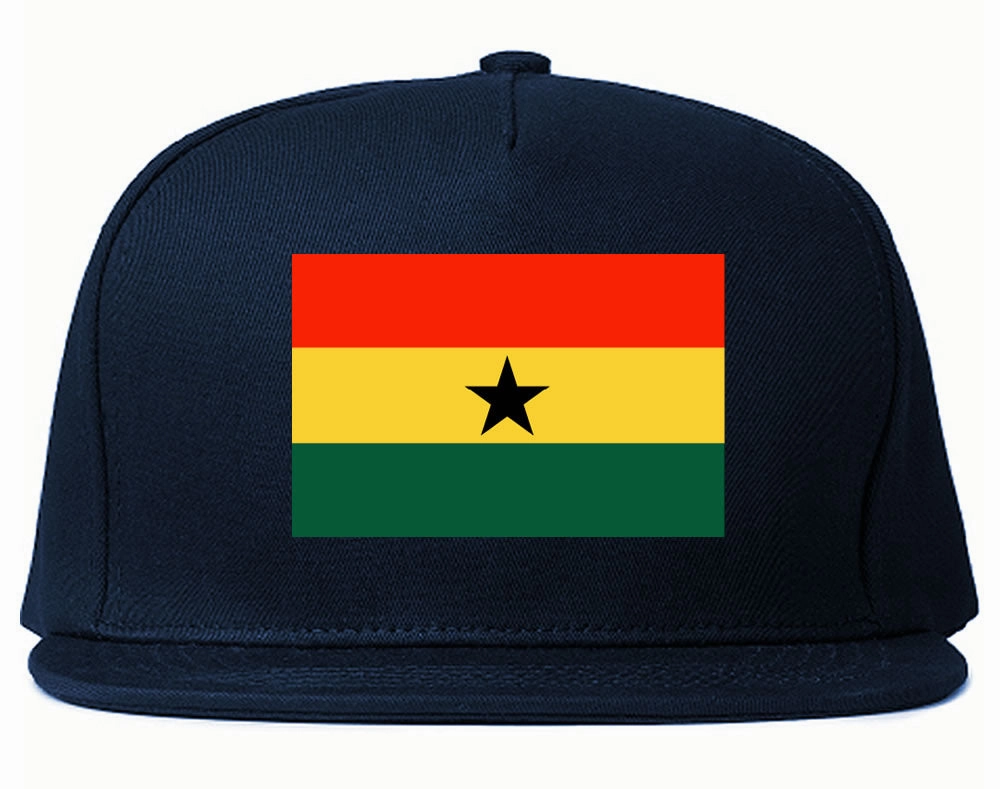 Ghana Flag Country Printed Snapback Hat Cap