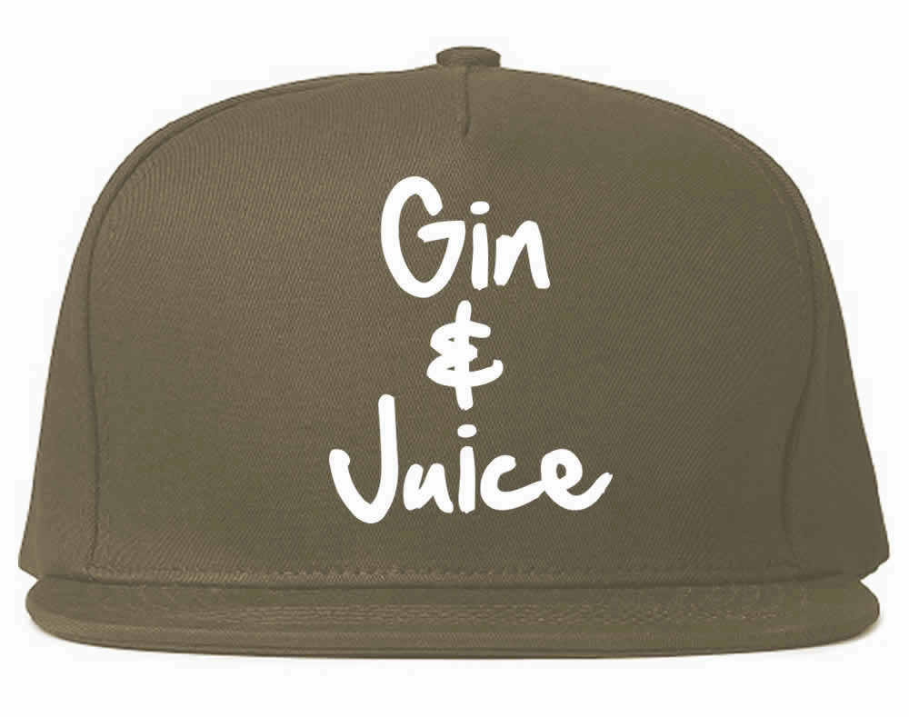 Gin and Juice Snapback Hat Cap