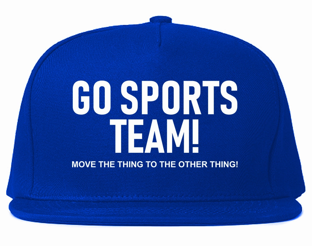 Go Sports Team Funny Mens Snapback Hat