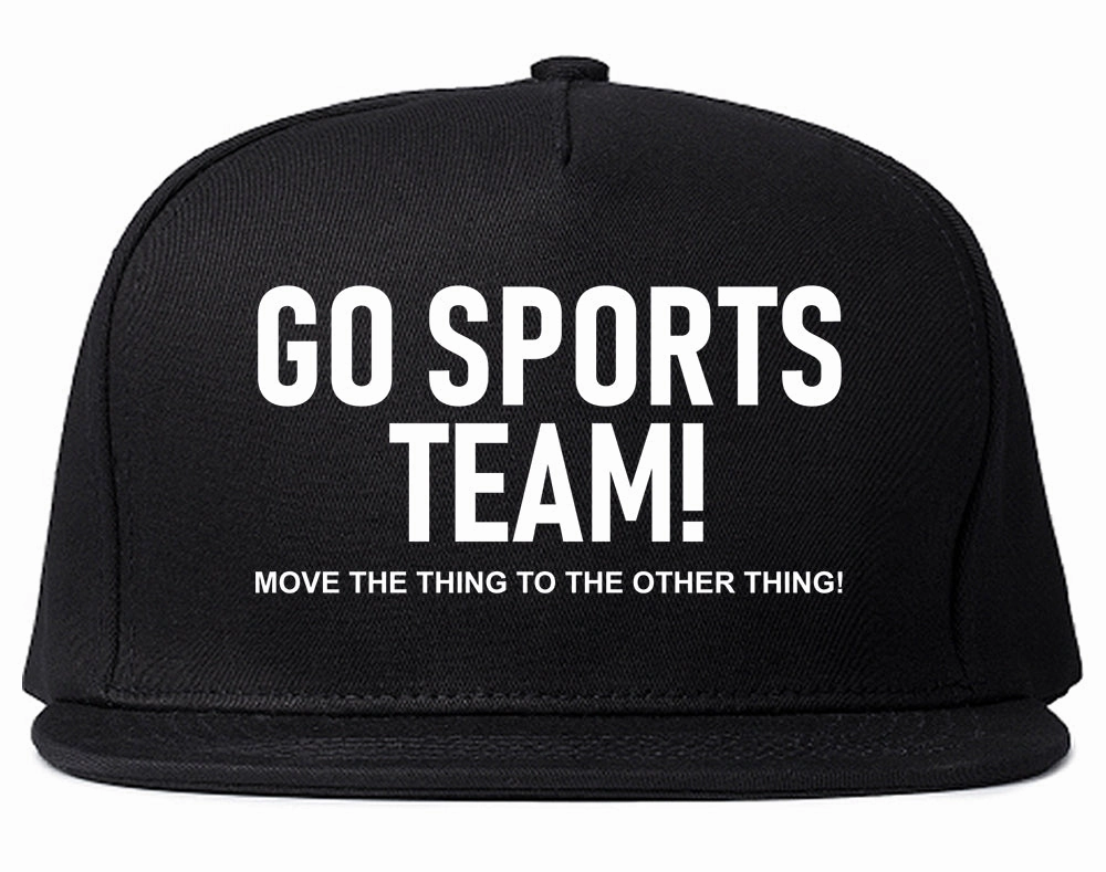 Go Sports Team Funny Mens Snapback Hat