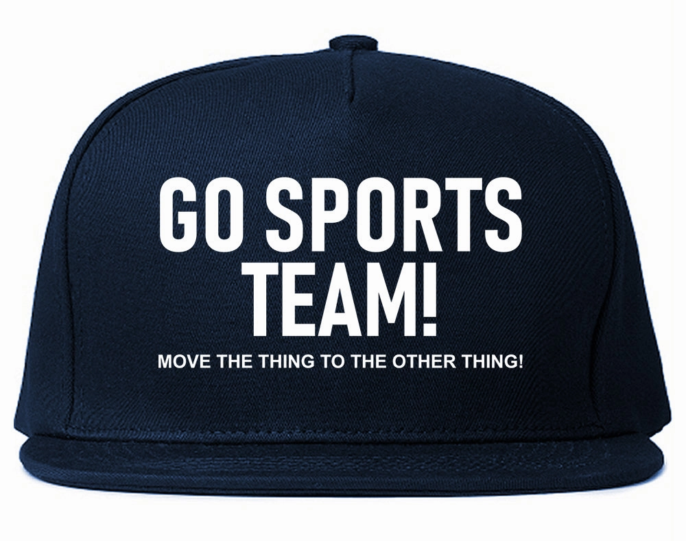 Go Sports Team Funny Mens Snapback Hat