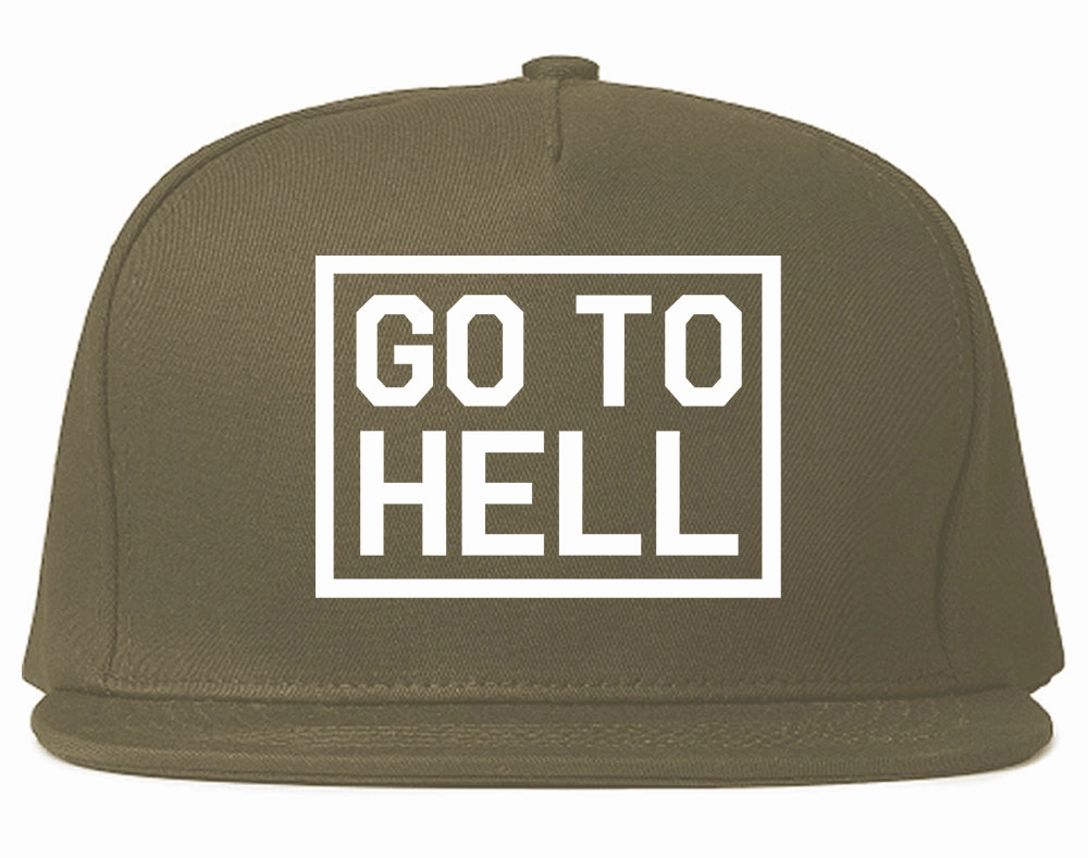 Go To Hell Mens Snapback Hat